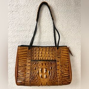 Jo Ann Page Short Kachi Cognac Hornback Lizard & Chicas Cow, Full-grain Leather